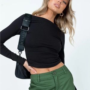 Princess Polly - Rixie Long Sleeve Top Black